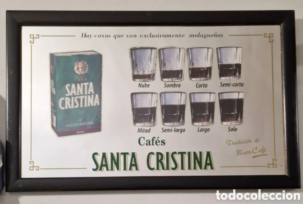 Affissi: CUADRO ESPEJO - CAF&Eacute;S DE M&Aacute;LAGA - SANTA CRISTINA