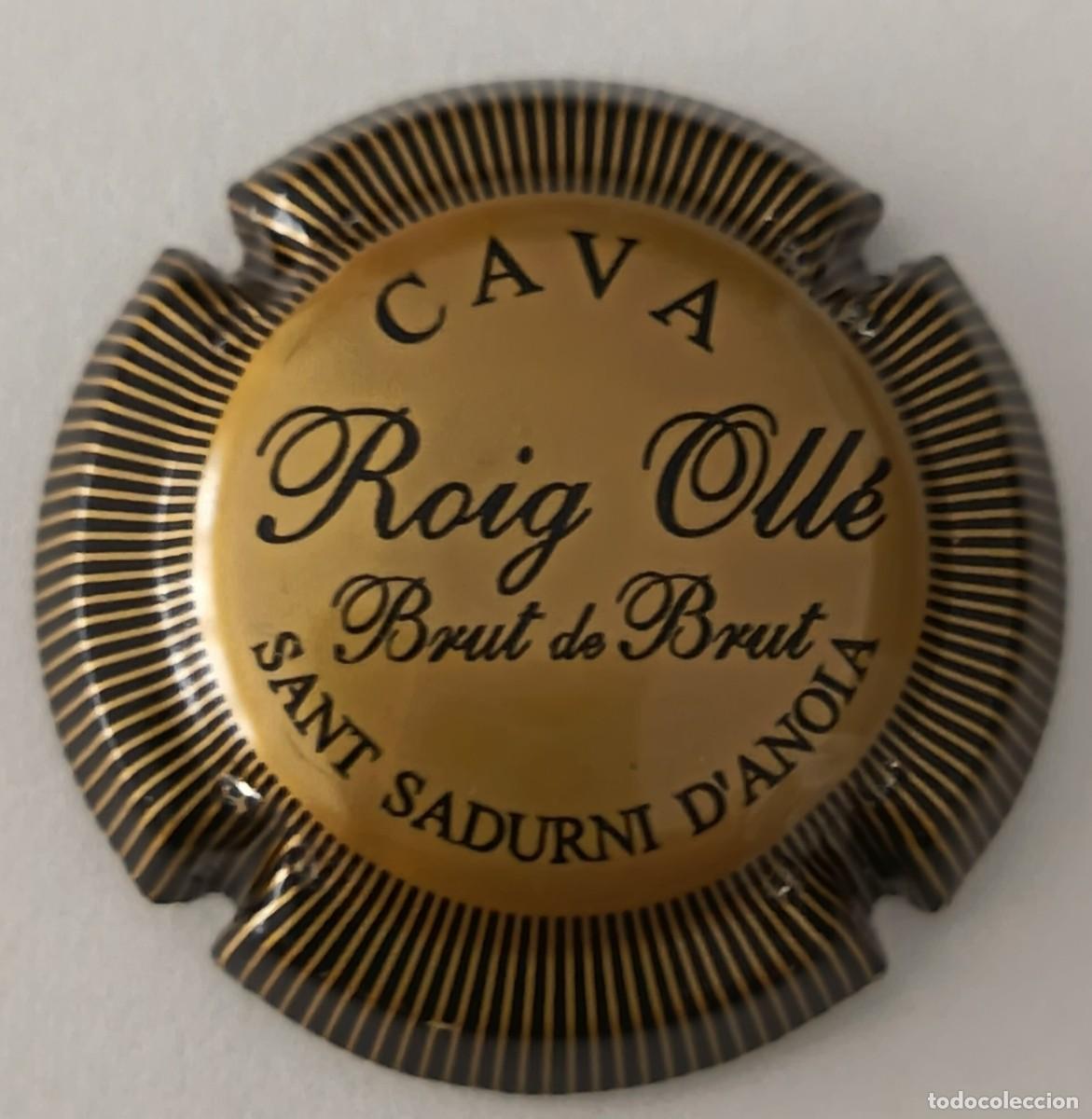 Carteles: Chapa o placa de cava. Cava Roig Olle Sant Sadurni D'Anoia. Brut de Brut.