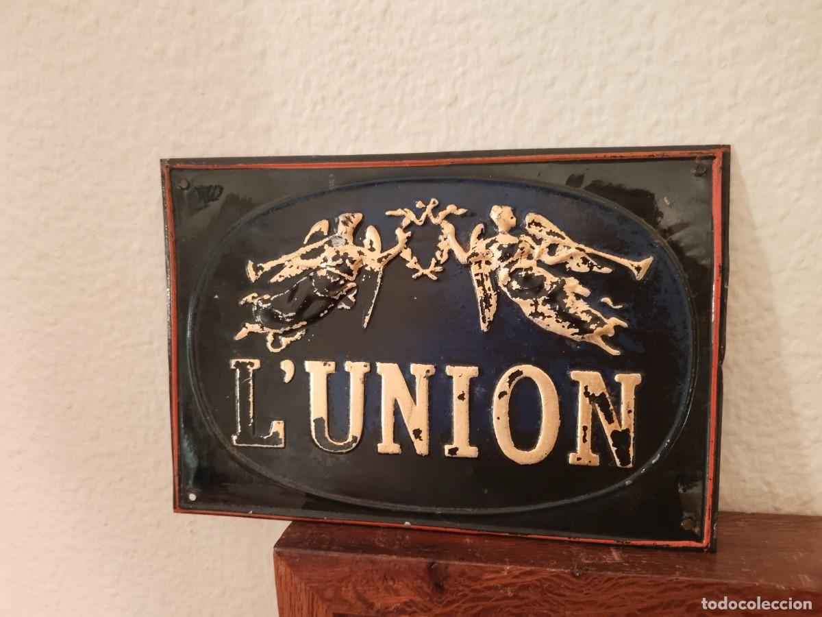 Carteles: Chapa de Seguros LUNION. - Foto 1