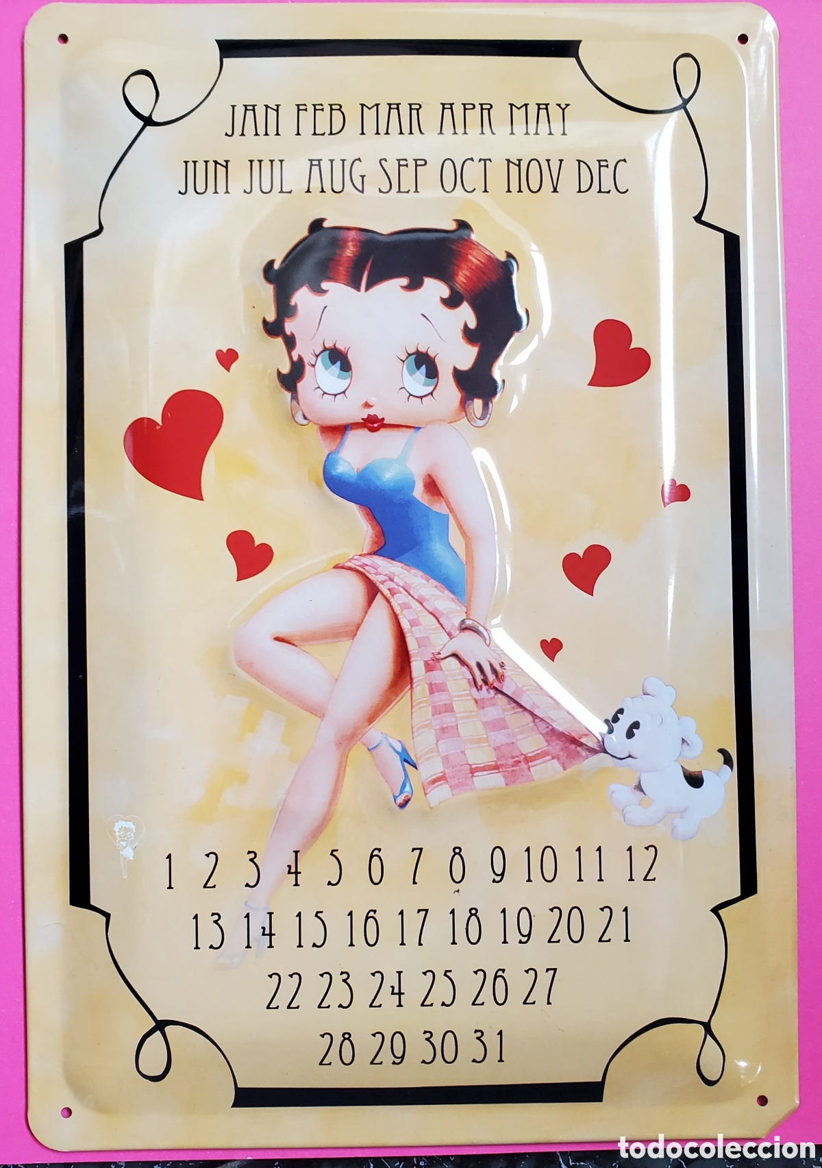 Carteles: PLACA METAL BETTY BOOP 2005. 30 CM X 20 CM.