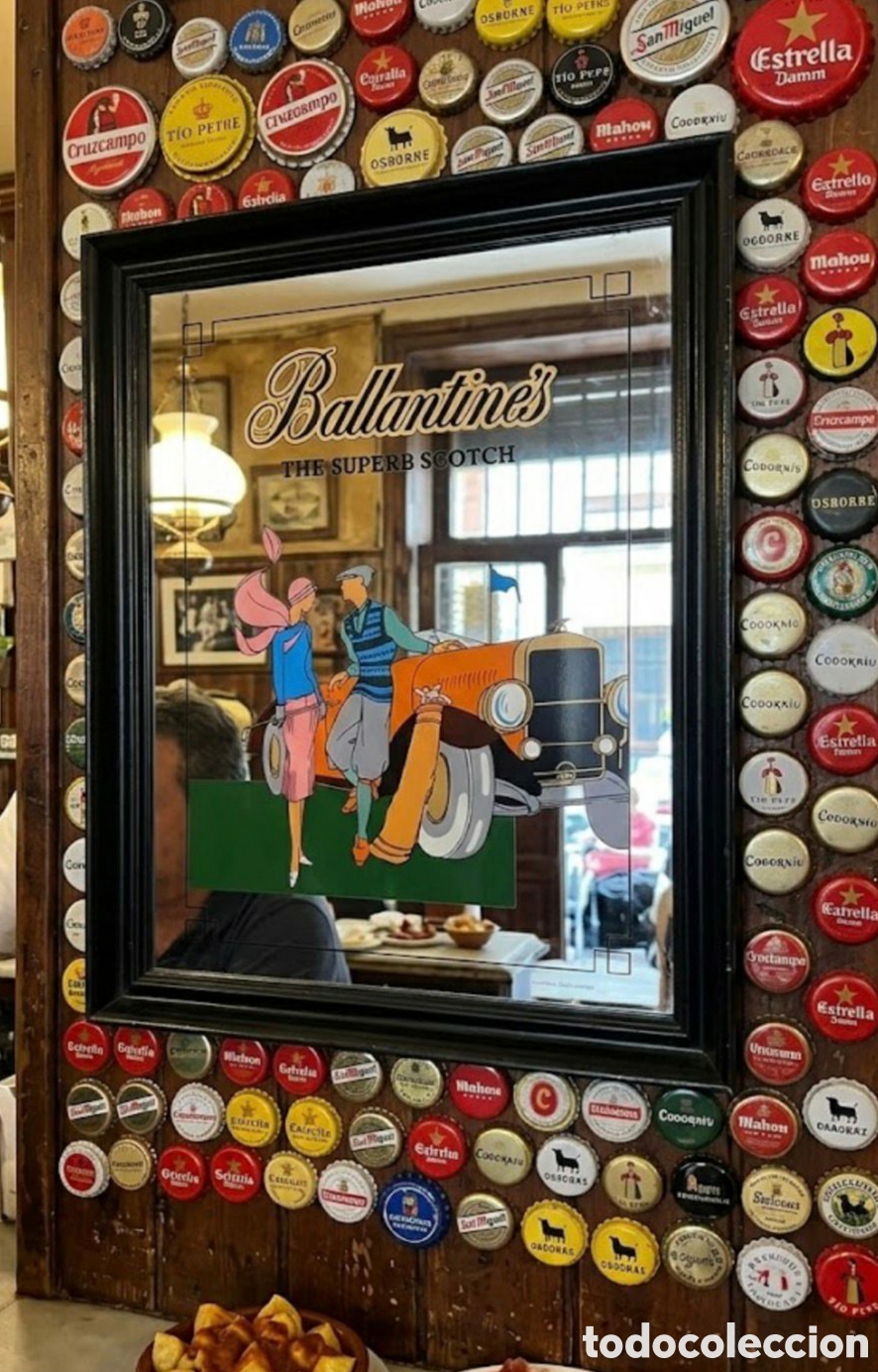 Carteles: ESPEJO ESMALTADO BALLANTINE'S