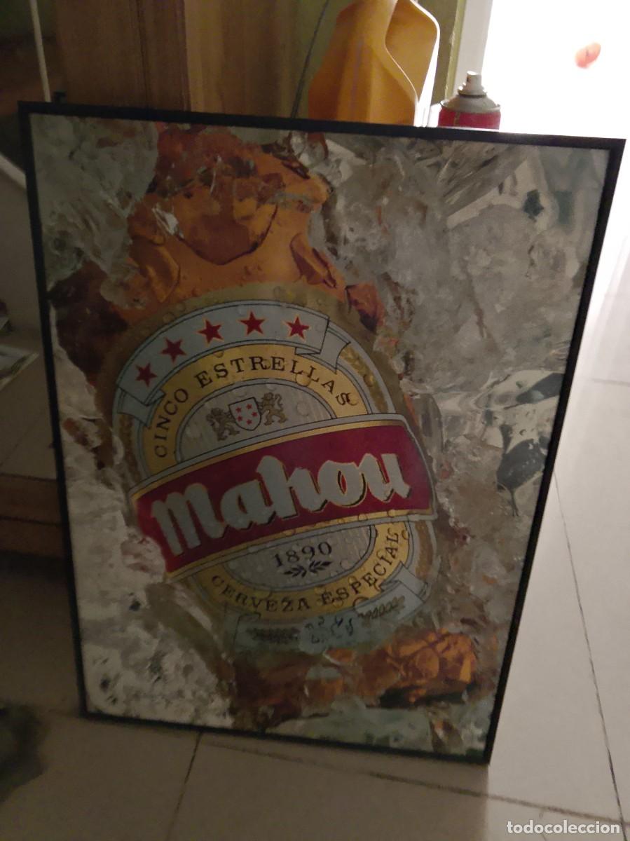 Carteles: Cartel cervezas Mahou de 65x40 cent&iacute;metros