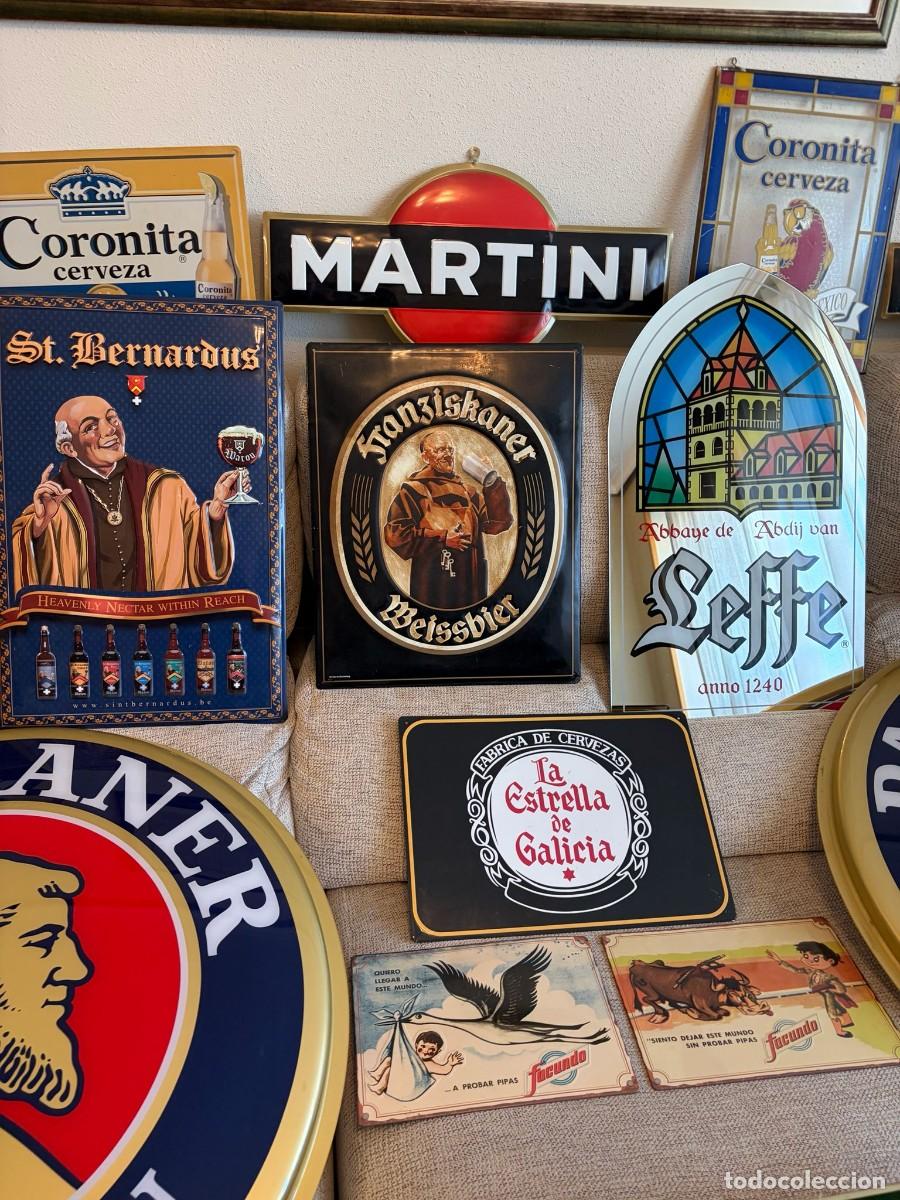 Carteles: Lote de carteles publicitarios cervezas, Martini.. etc