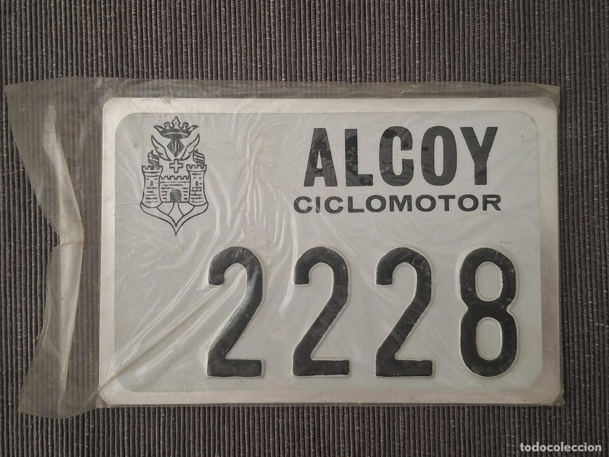 Carteles: Placa de matr&iacute;cula de ciclomotor de Alcoi