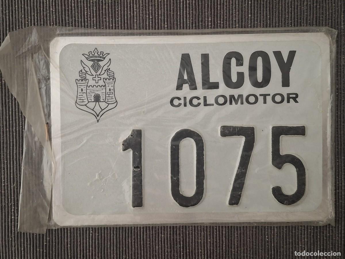 Carteles: Placa de matr&iacute;cula de ciclomotor de Alcoi