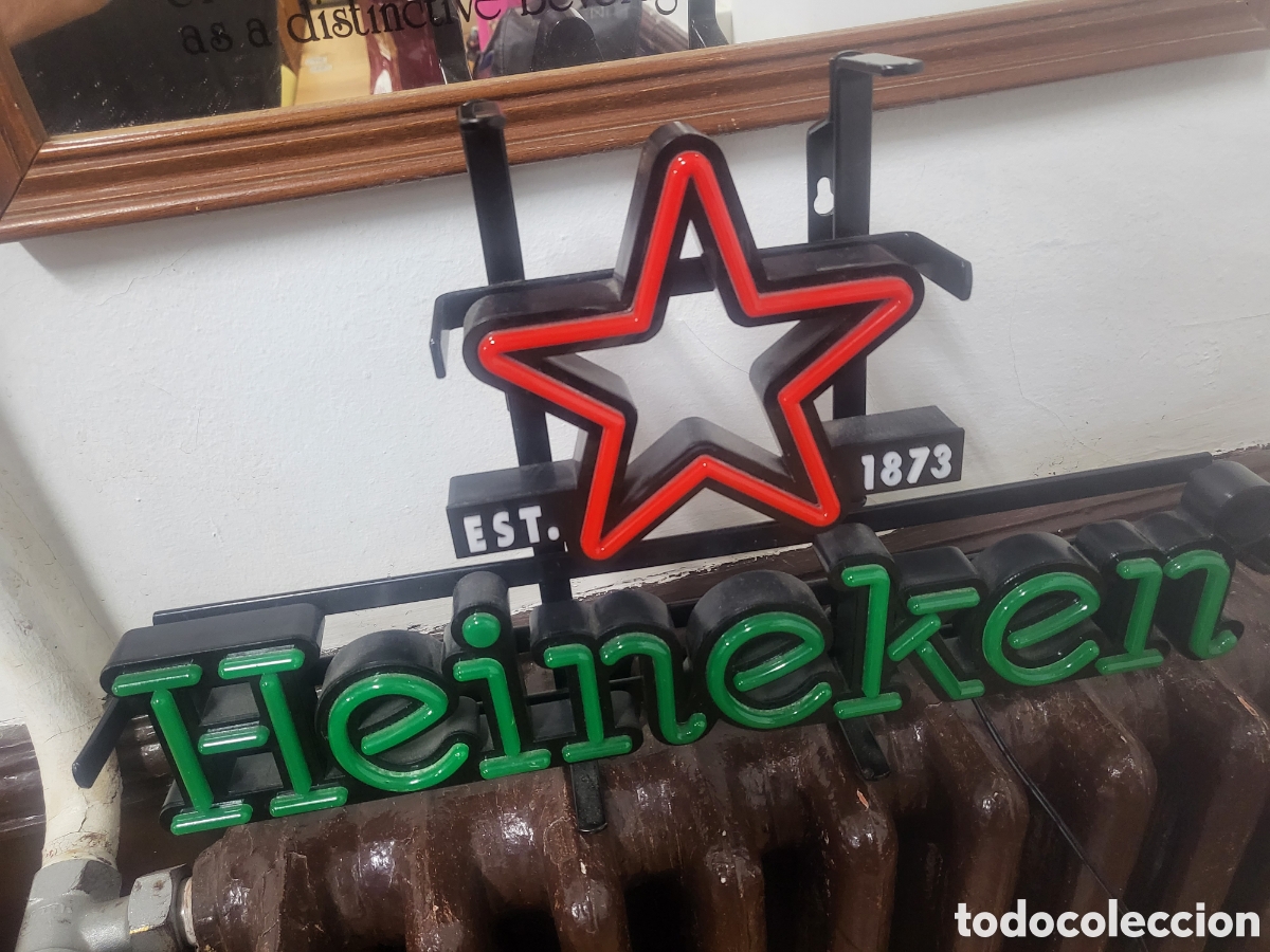 Carteles: Ne&oacute;n Luminoso cerveza Heineken