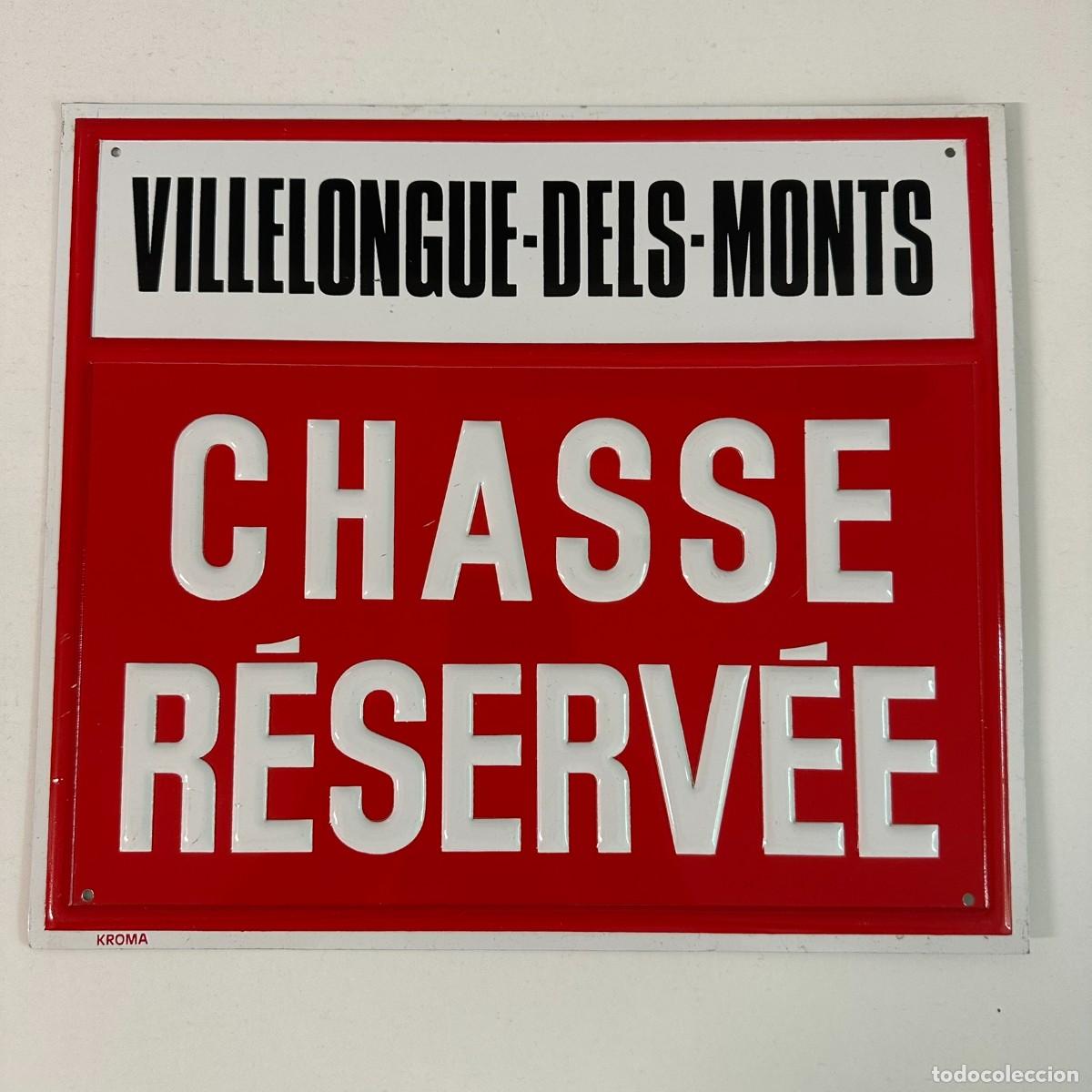 Carteles: Placa aluminio Villelongue-des-Monts