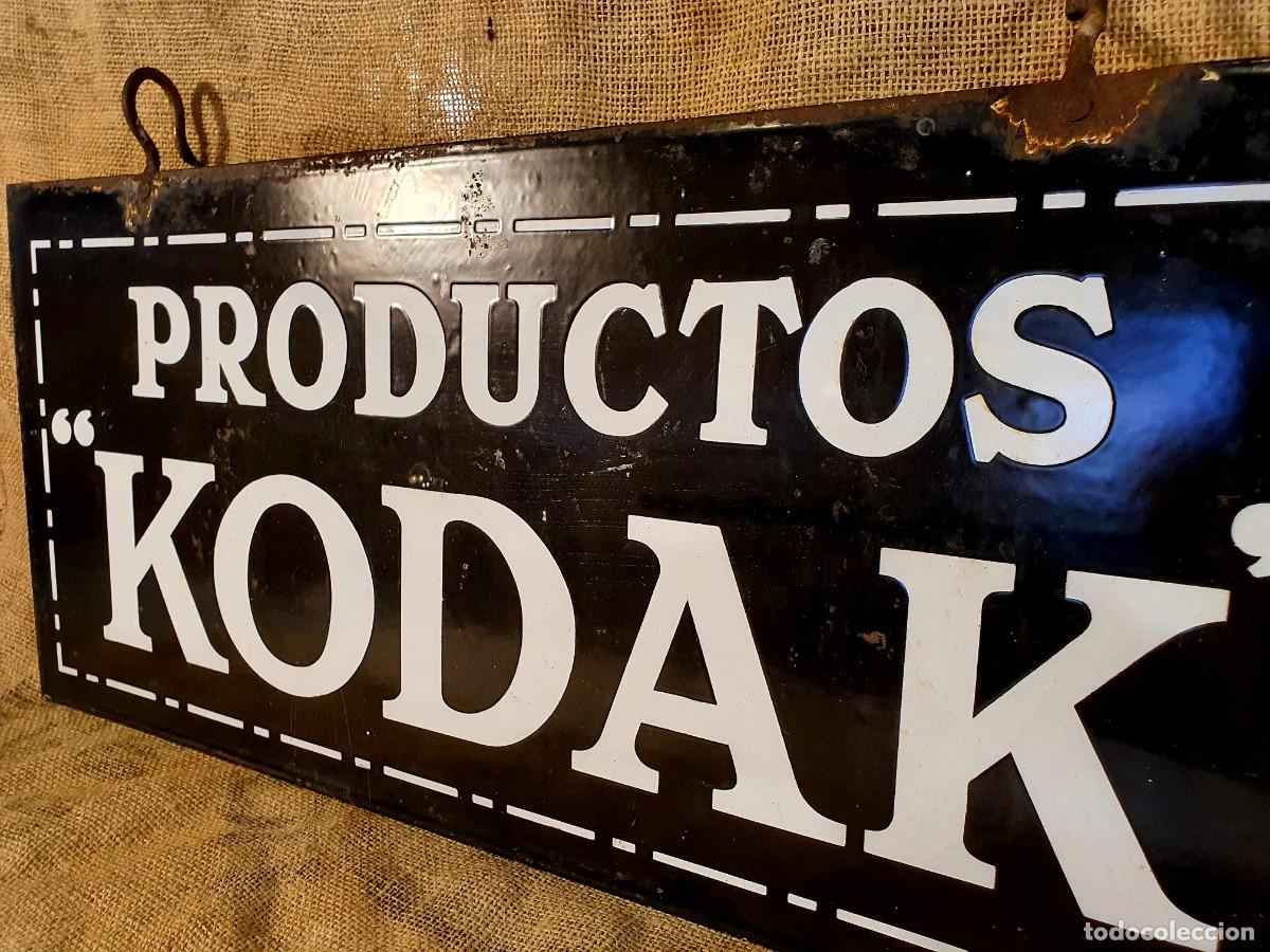 Carteles: Chapa esmaltada de Kodak, doble cara. 1920. - Foto 7