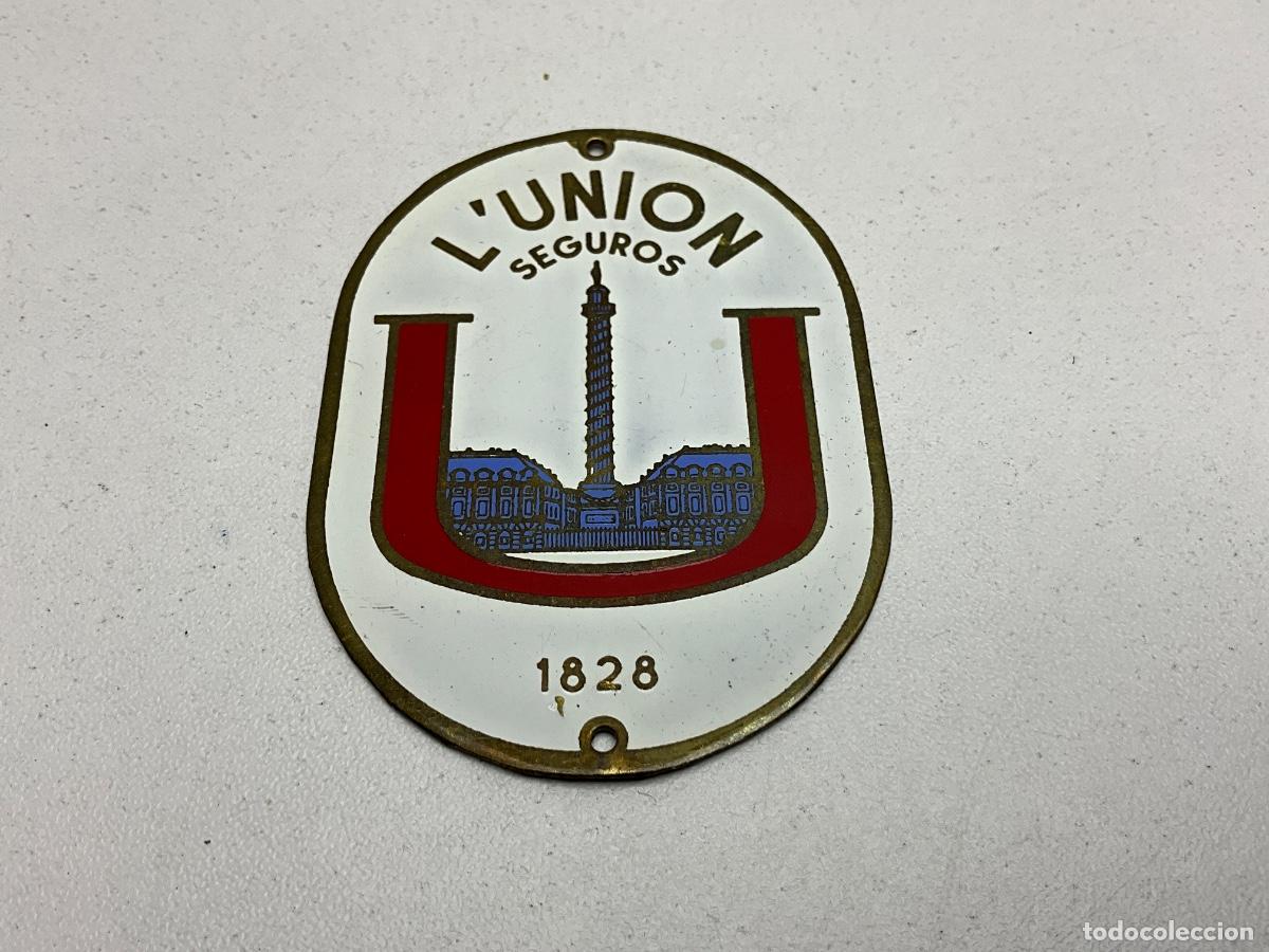 Posters: CHAPA DE SEGUROS L,UNION 1828 - CHAPA FORMATO PEQUE&Ntilde;O