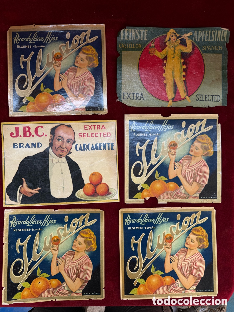 Carteles: Lote de carteles antiguos de frutas!Papel!