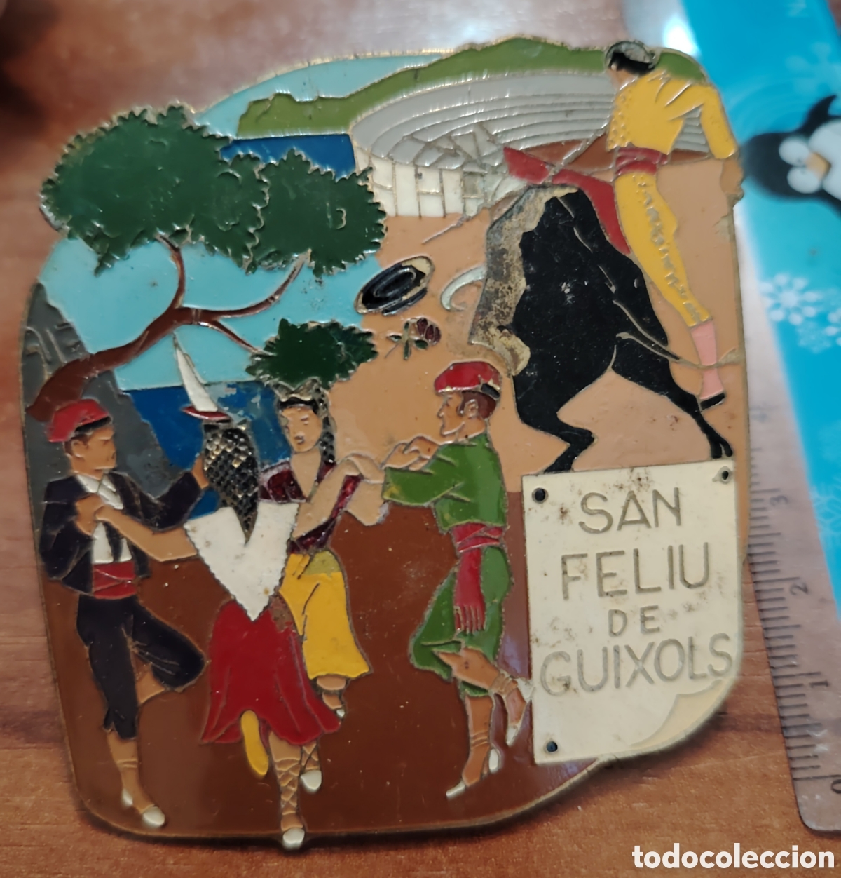 Carteles: Chapa San Feliu de Guixols para moto vespa