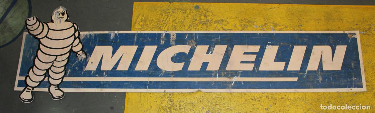 Carteles: 01. Gran cartel Michel&iacute;n, Bibendum. Chapa met&aacute;lica esmaltada.