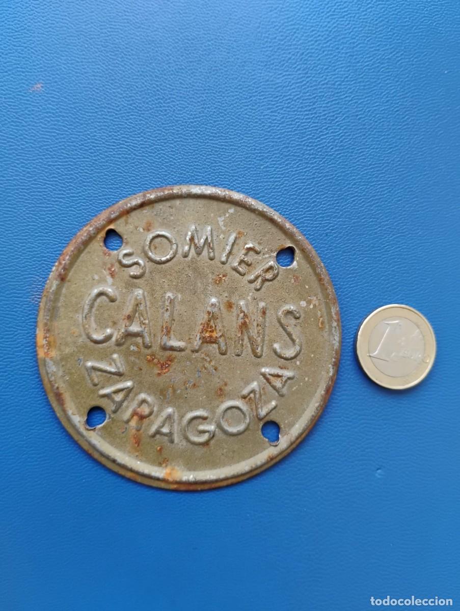 Carteles: CHAPA METALICA SOMIER CALANS ZARAGOZA