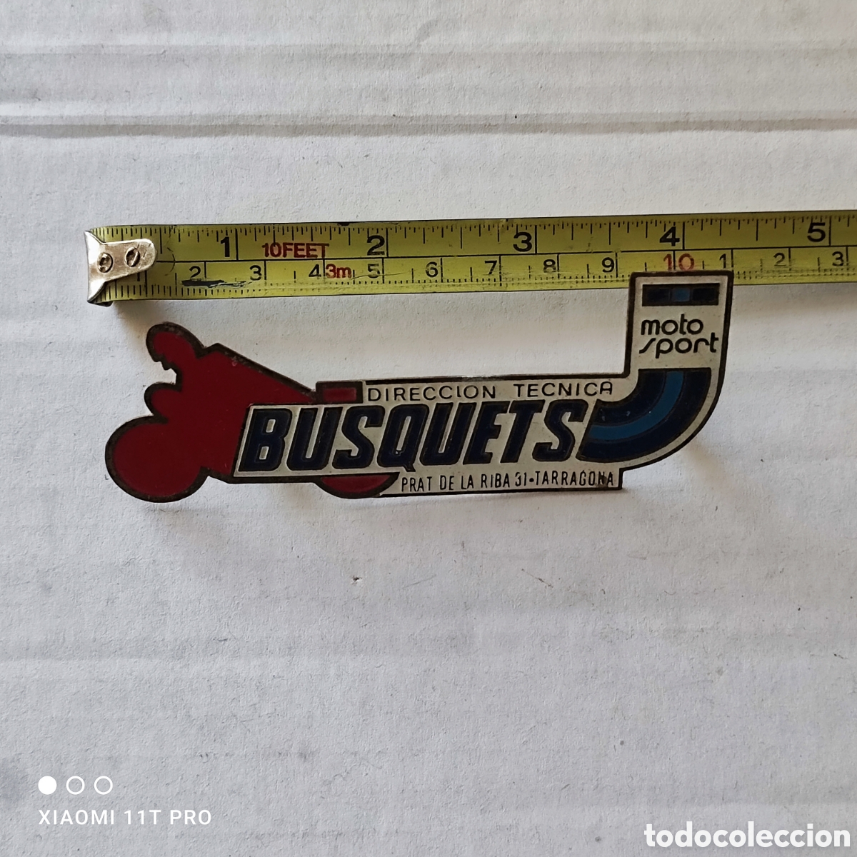 Carteles: Insignia, chapa Moto Sport Busquets Tarragona.
