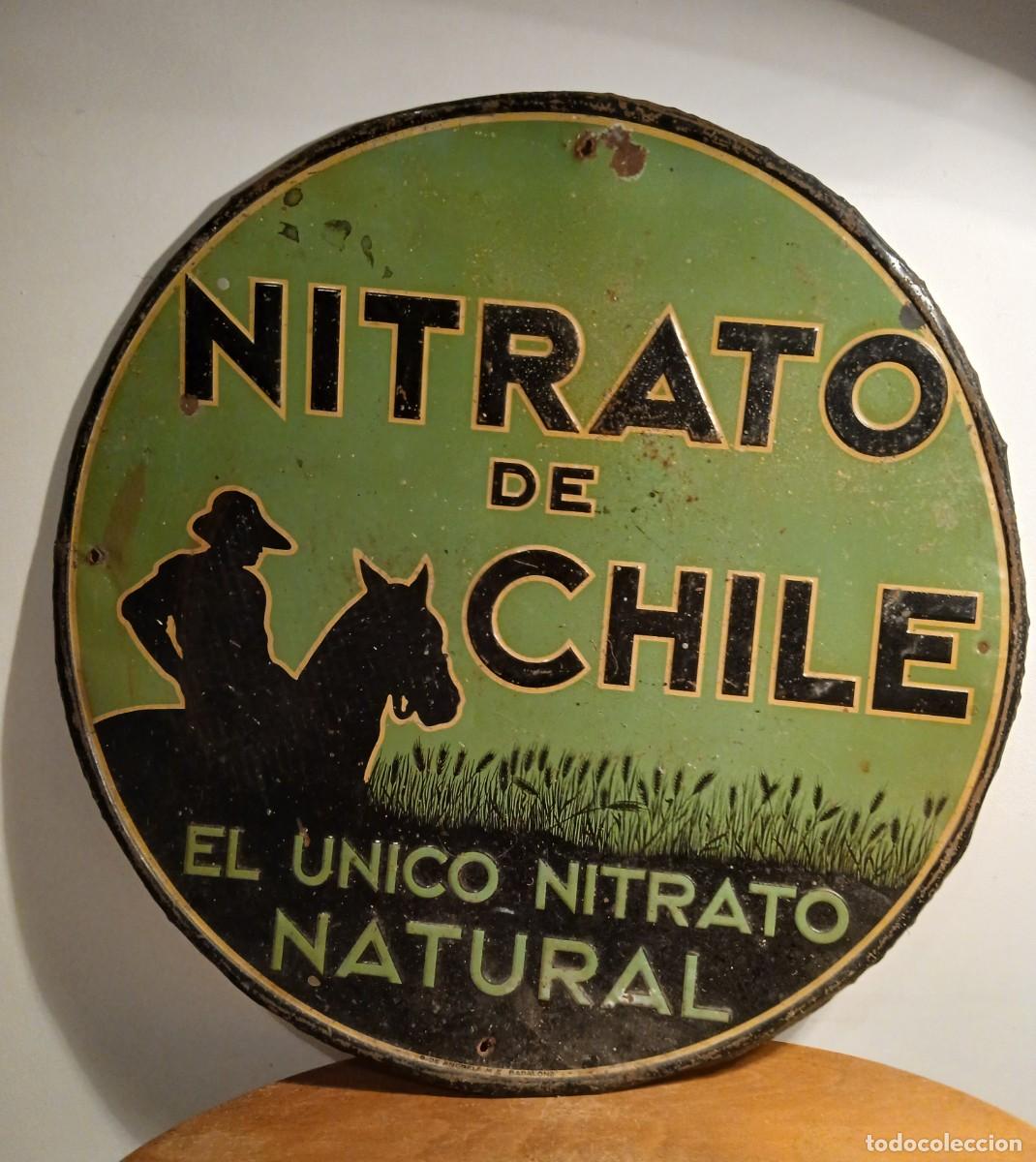 Carteles: Cartel publicidad en chapa Nitrato de Chile
