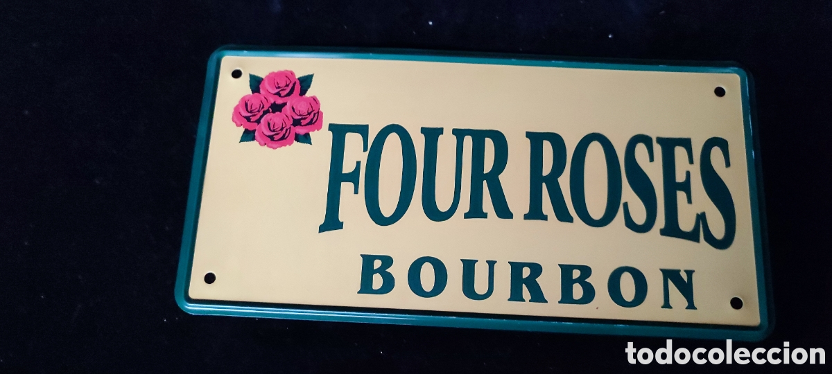 Affiches: Cartel chapa esmaltada Four Roses Bourbon