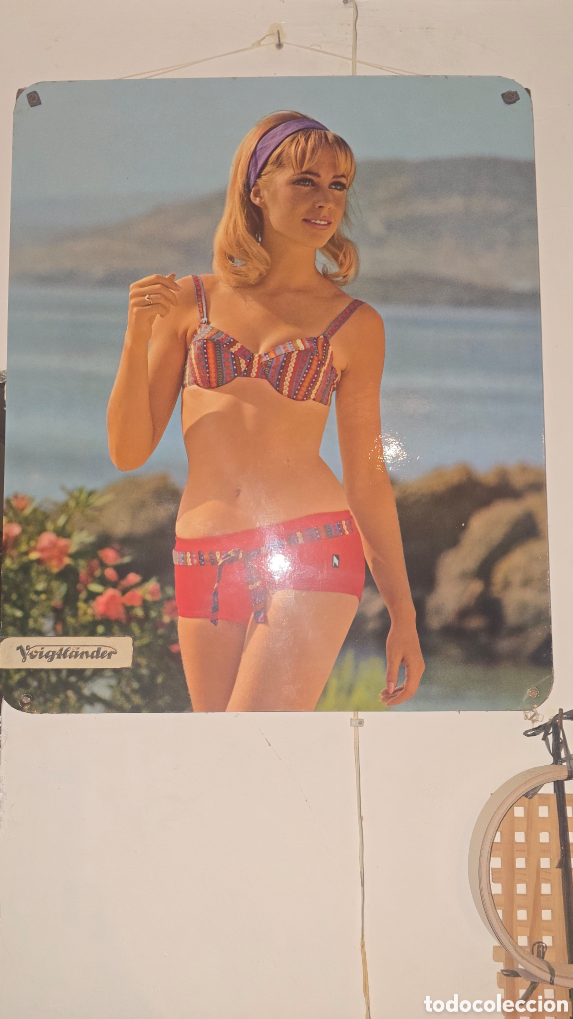Carteles: Cartel vintage voigtl&auml;nder chica