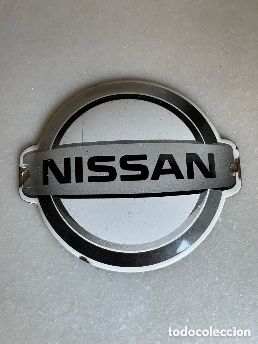 Carteles: Chapa esmaltada NISSAN