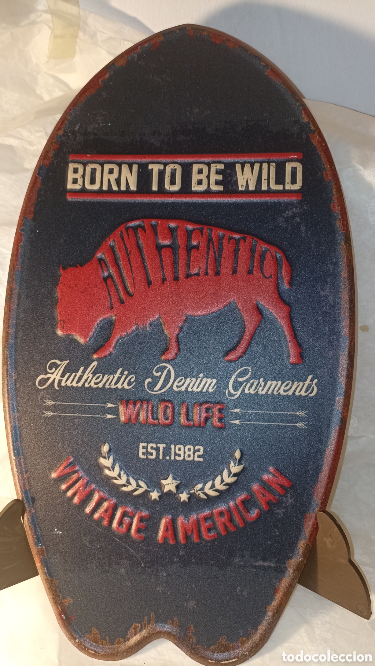 Carteles: Born to be Wild,Metal Vintage American 37/20 cm