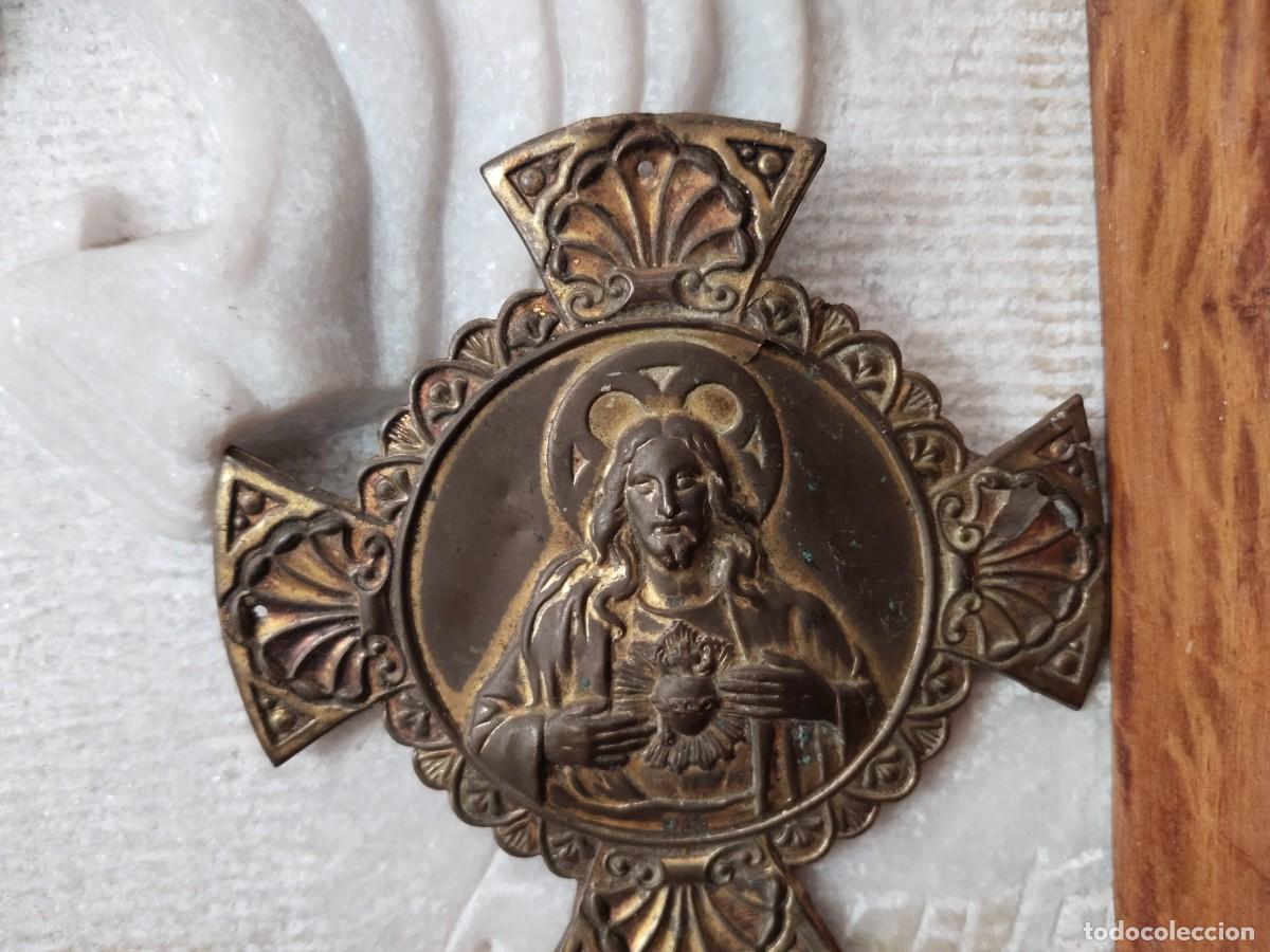 Carteles: Antigua placa de puerta del Coraz&oacute;n de Jes&uacute;s. - Foto 2