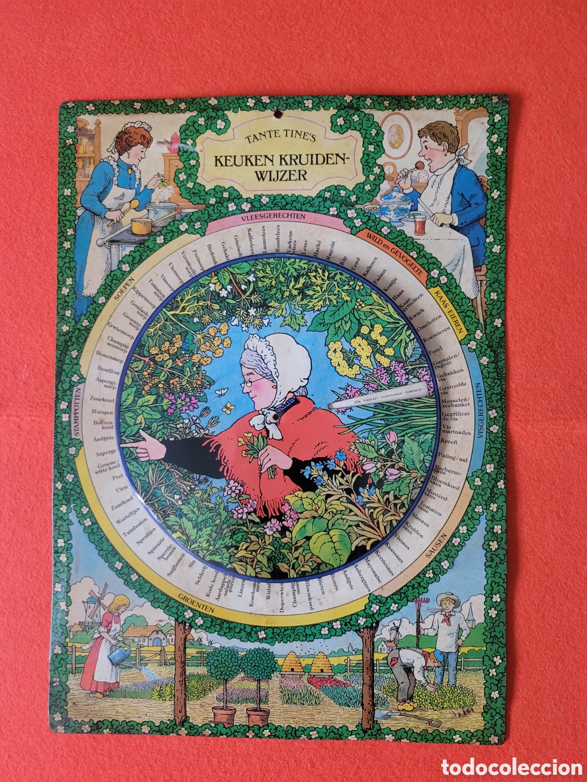 Carteles: ANTIGUA CHAPA GHIA DE HIERVAS Y ESPECIAS PARA COCINAR EN HOLANDES