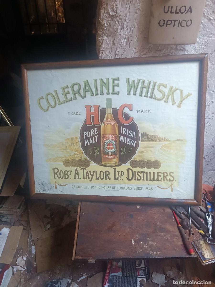 Carteles: Antiguo cartel de whisky taylors