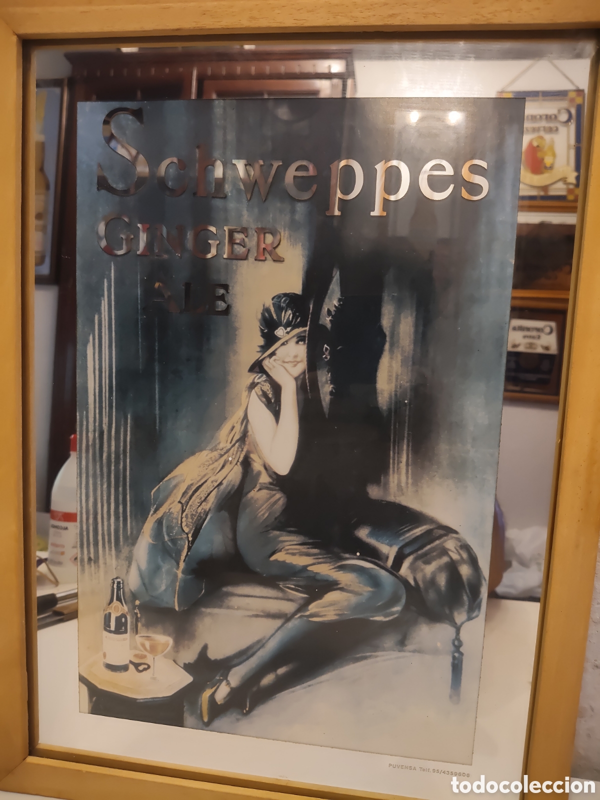 Carteles: CUADRO ESPEJO PUBLICIDAD SCHWEPPES - Foto 2