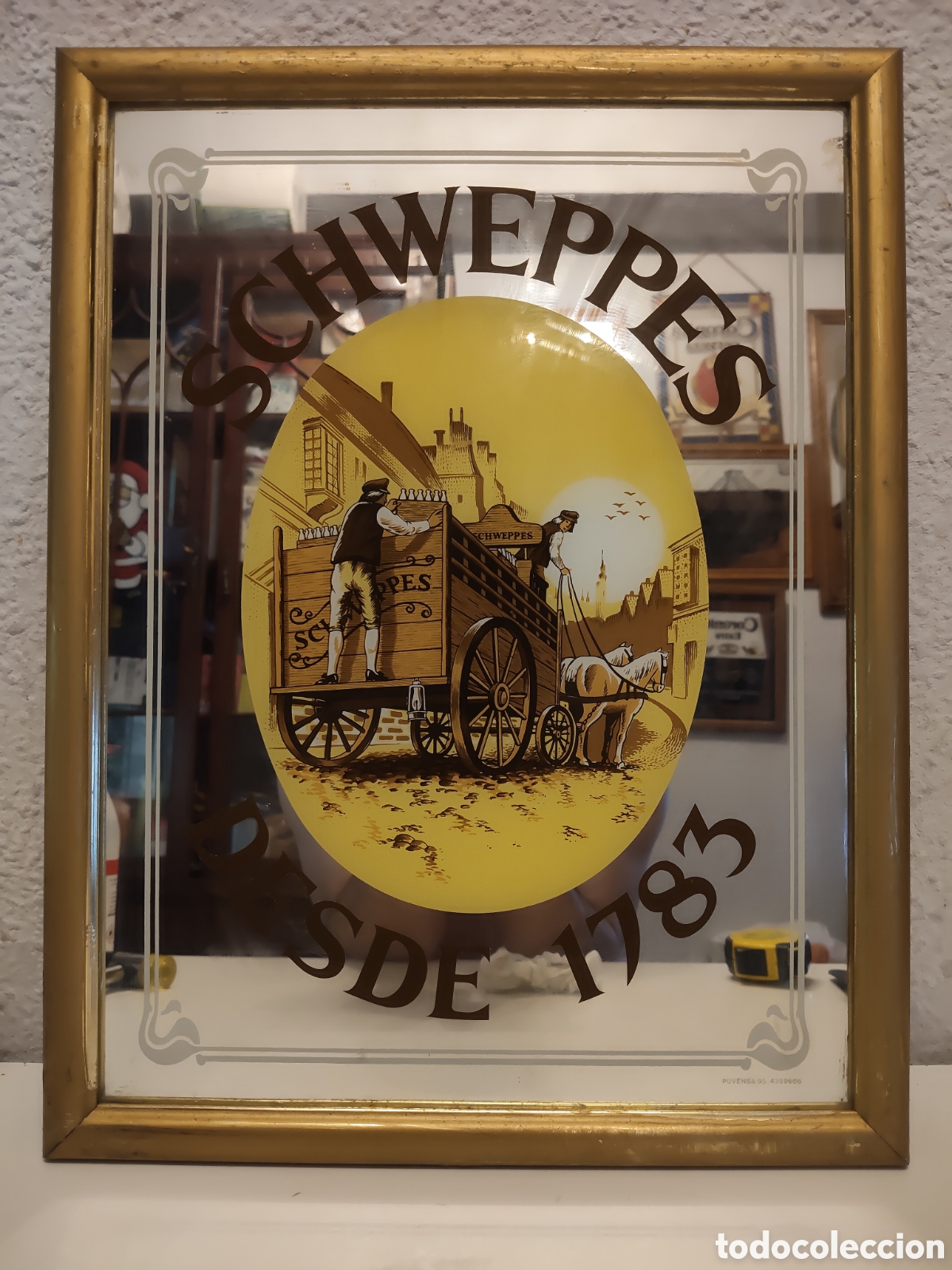 Carteles: CUADRO ESPEJO SCHWEPPES