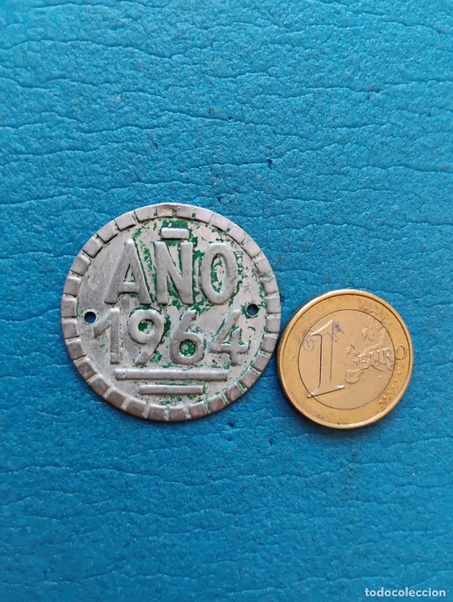 Carteles: ANTIGUA PLACA MATRICULA TASA DE RODAJE ANUAL 1964
