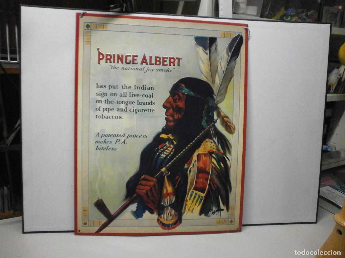 Carteles: cartel de chapa publicidad tabaco prince albert 41x32,5 cms buen estado