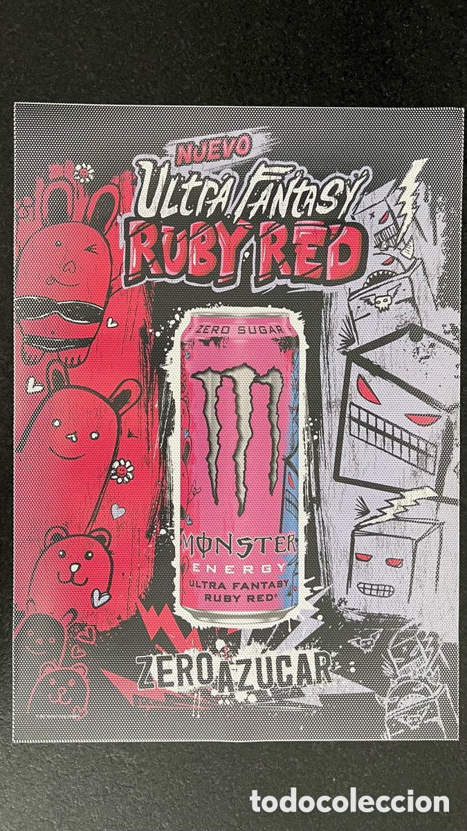 Carteles: Cartel Adhesivo Bebida Monster Energy