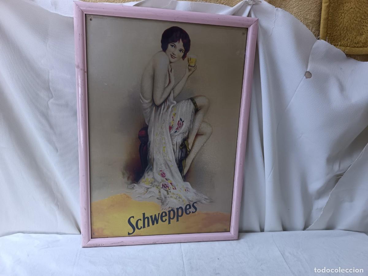 Posters: Cartel de publicidad de refrescos, Schweppes, enmarcado