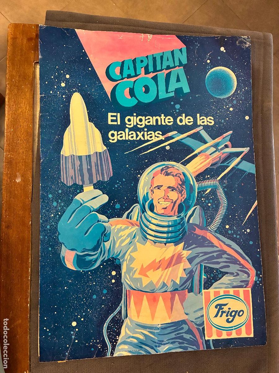 Carteles: P&oacute;ster cartel papel helados Frigo a&ntilde;os 80 Capit&aacute;n Cola gigante de las galaxias mide 51 x 31 cm