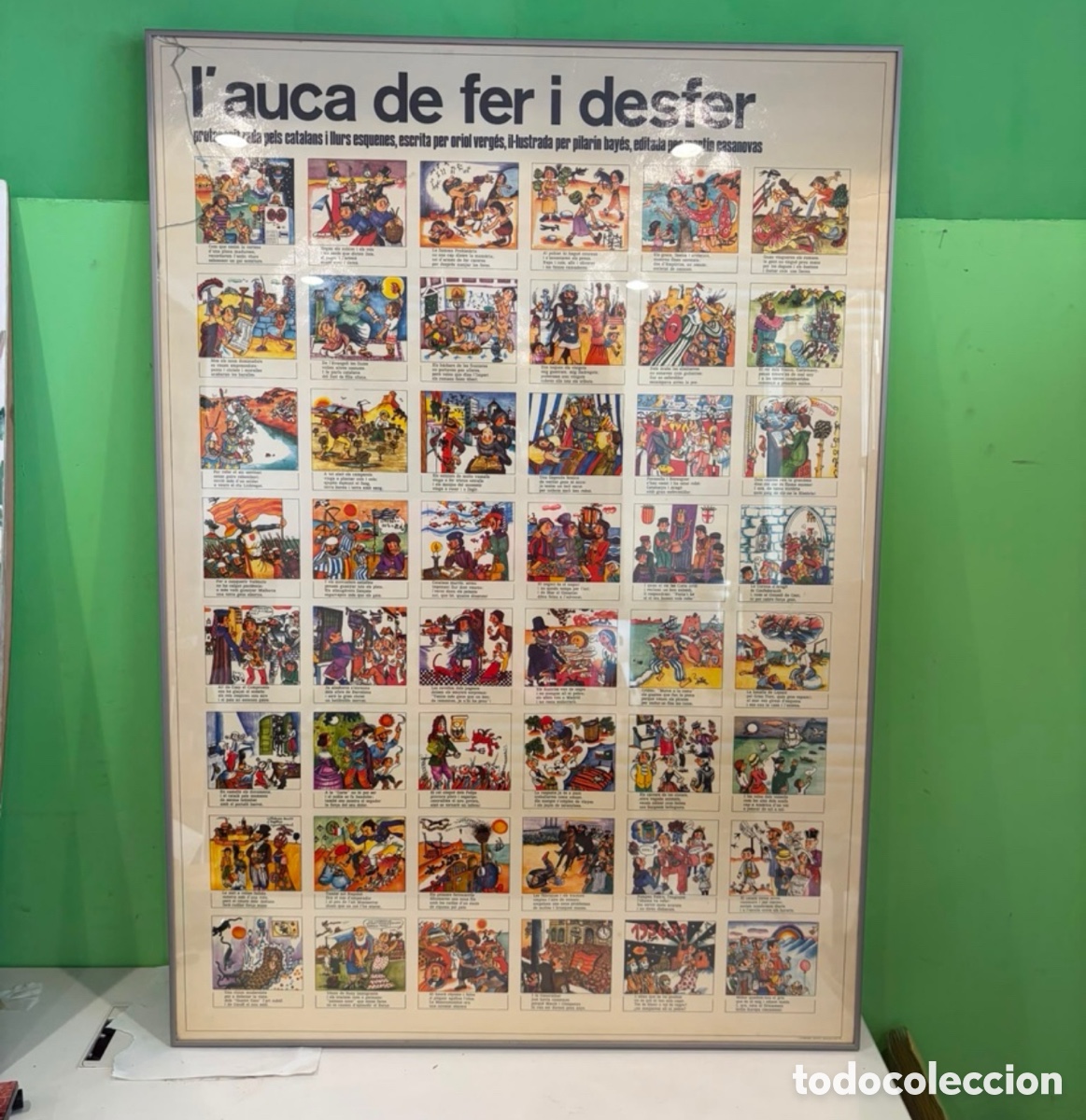 Affiches: Cartel &ldquo;L&rsquo;auca de fer i desfer&rdquo; bajo cristal 78x108 cm &ndash; Gran formato