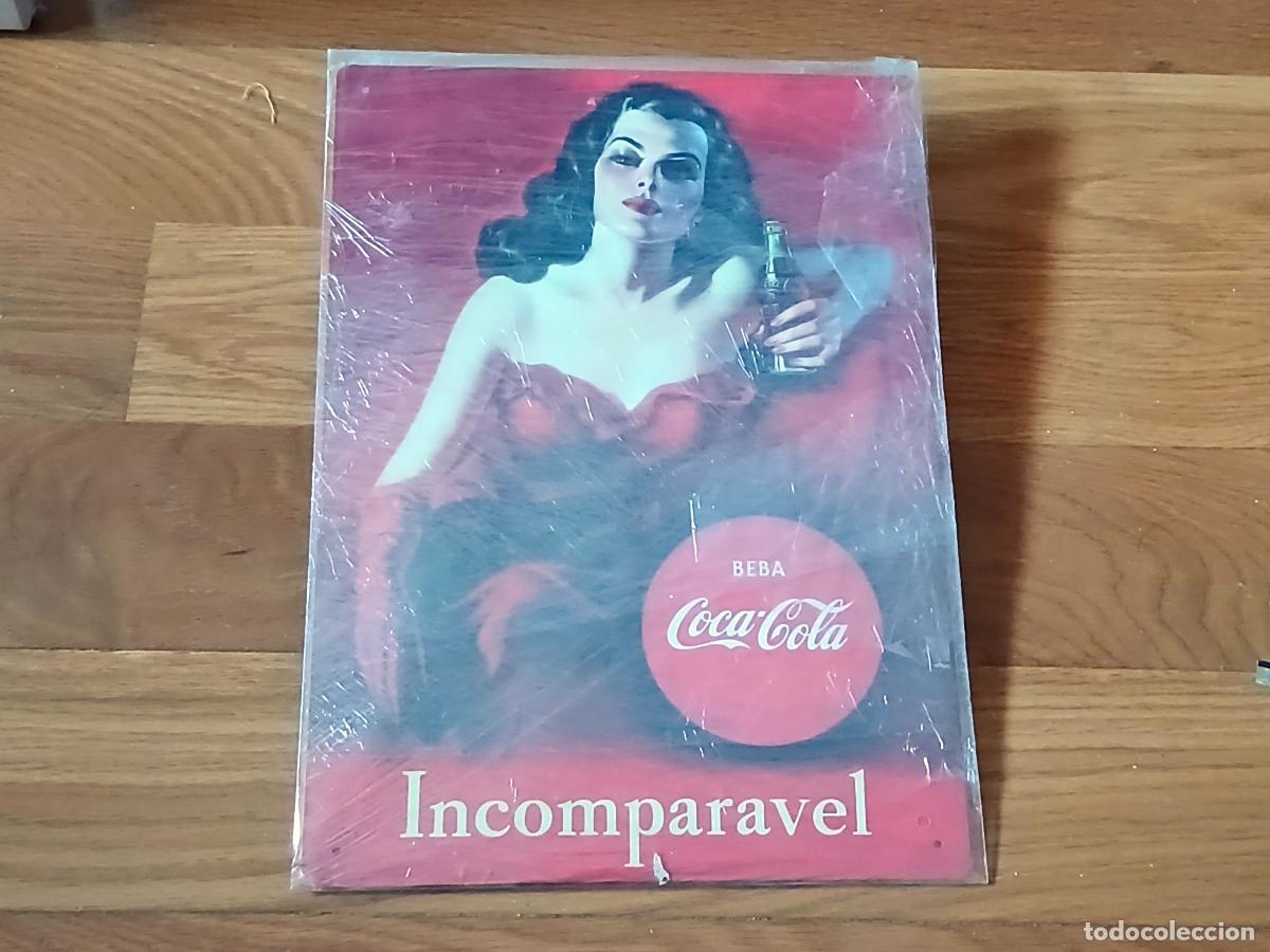 Affiches: Coca Cola. Carteles chapa, Planeta DeAGostini, fasc&iacute;culo 2 T&oacute;mese y Mujer rojo Incomparavel, nuevos