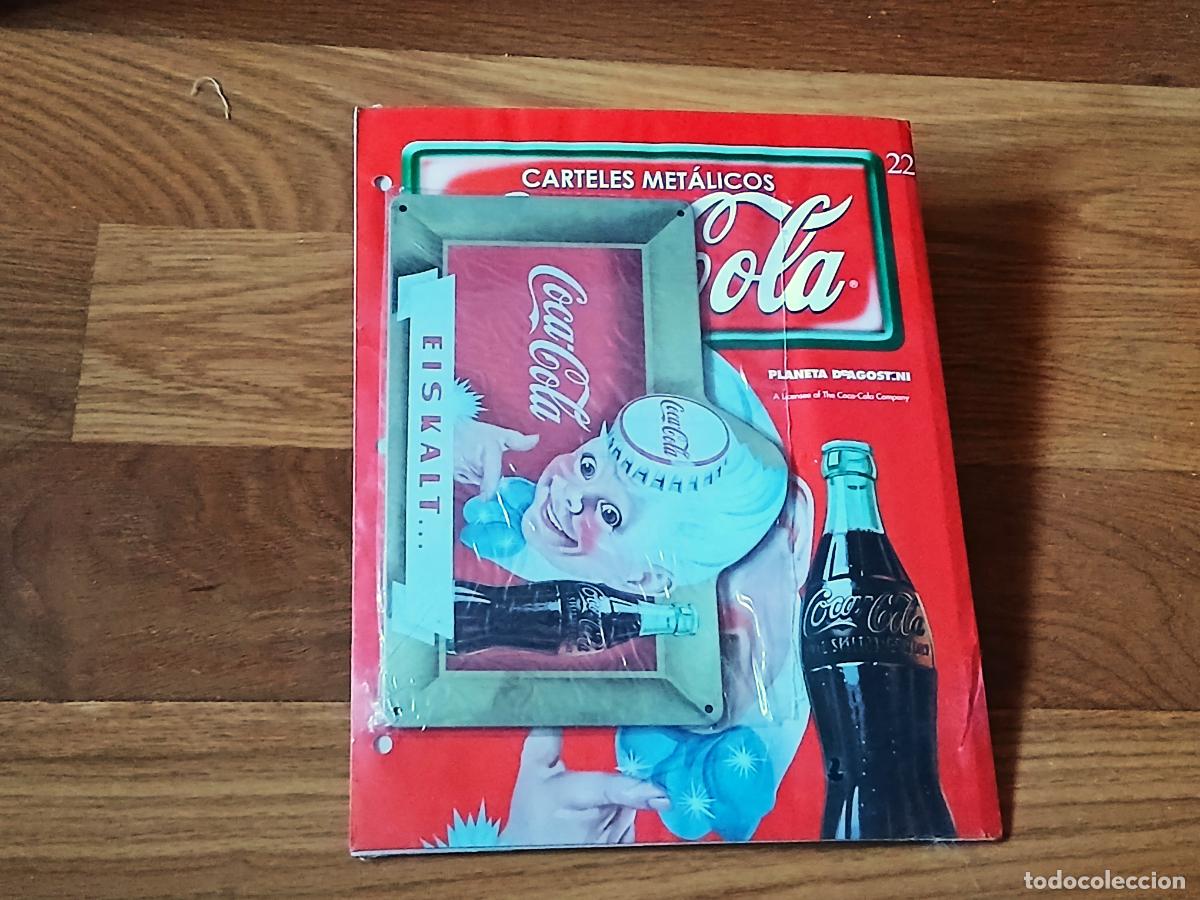 Affiches: Coca Cola. Cartel chapa, Planeta DeAGostini, fasc&iacute;culo 22 Chico Coca-Cola en alem&aacute;n, nuevo
