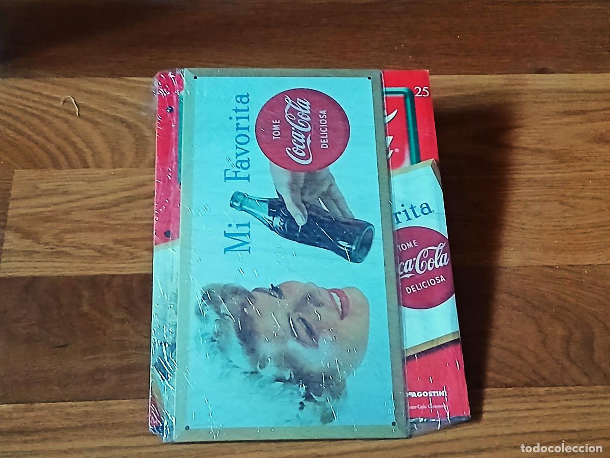 Carteles: Coca Cola. Cartel chapa, Planeta DeAGostini, fasc&iacute;culo 25 Mi favorita, nuevo