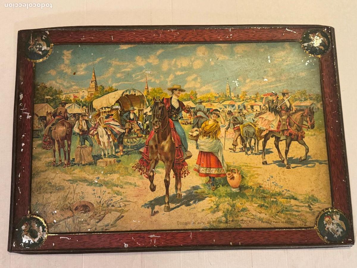 Carteles: FOSFO GLICO KOLA DOMENECH - ROMERIA ANDALUCIA - CHAPA ANTIGUA ORIGINAL - PUBLICIDAD FARMACIA