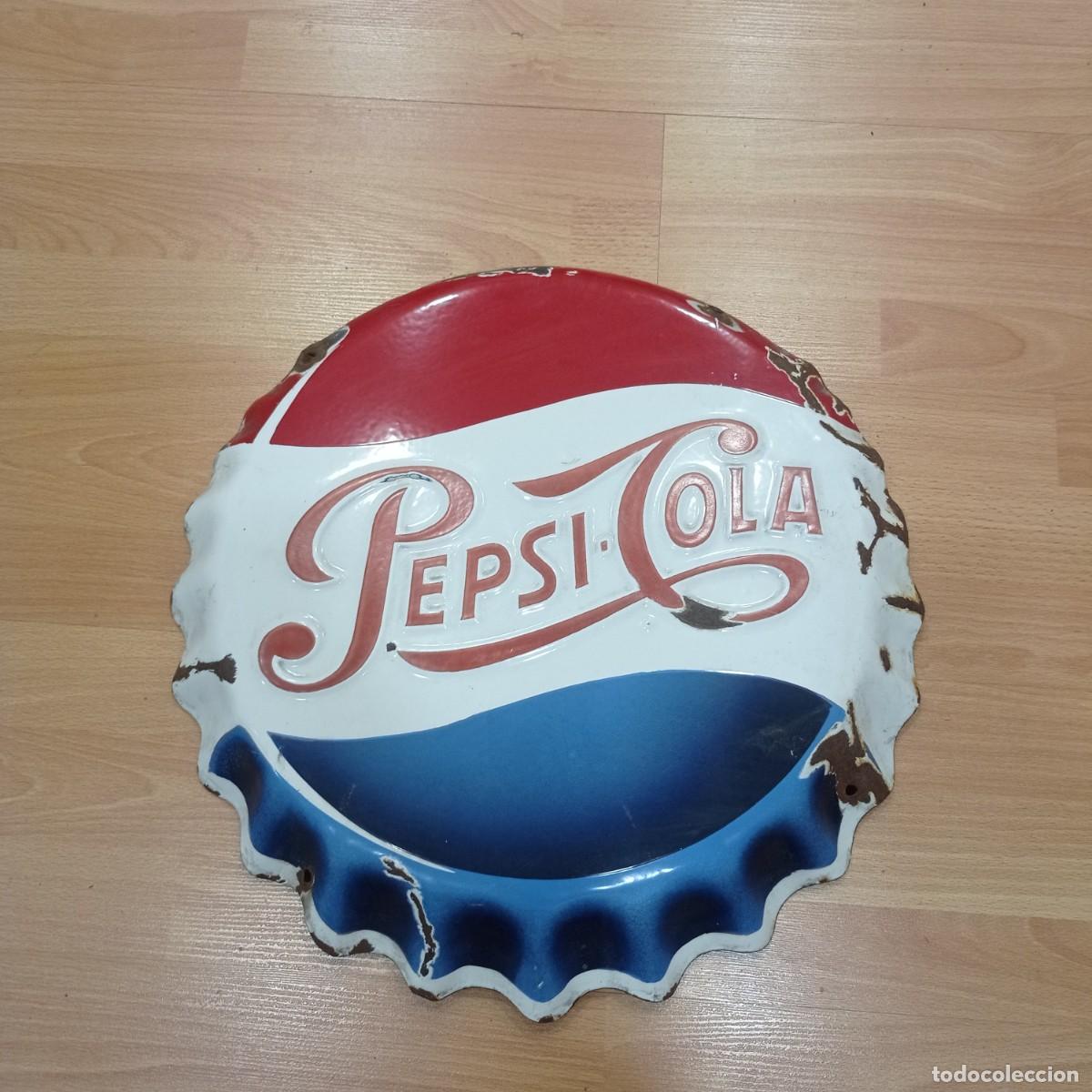 Carteles: Chapa de Pepsi cola antigua - Foto 1