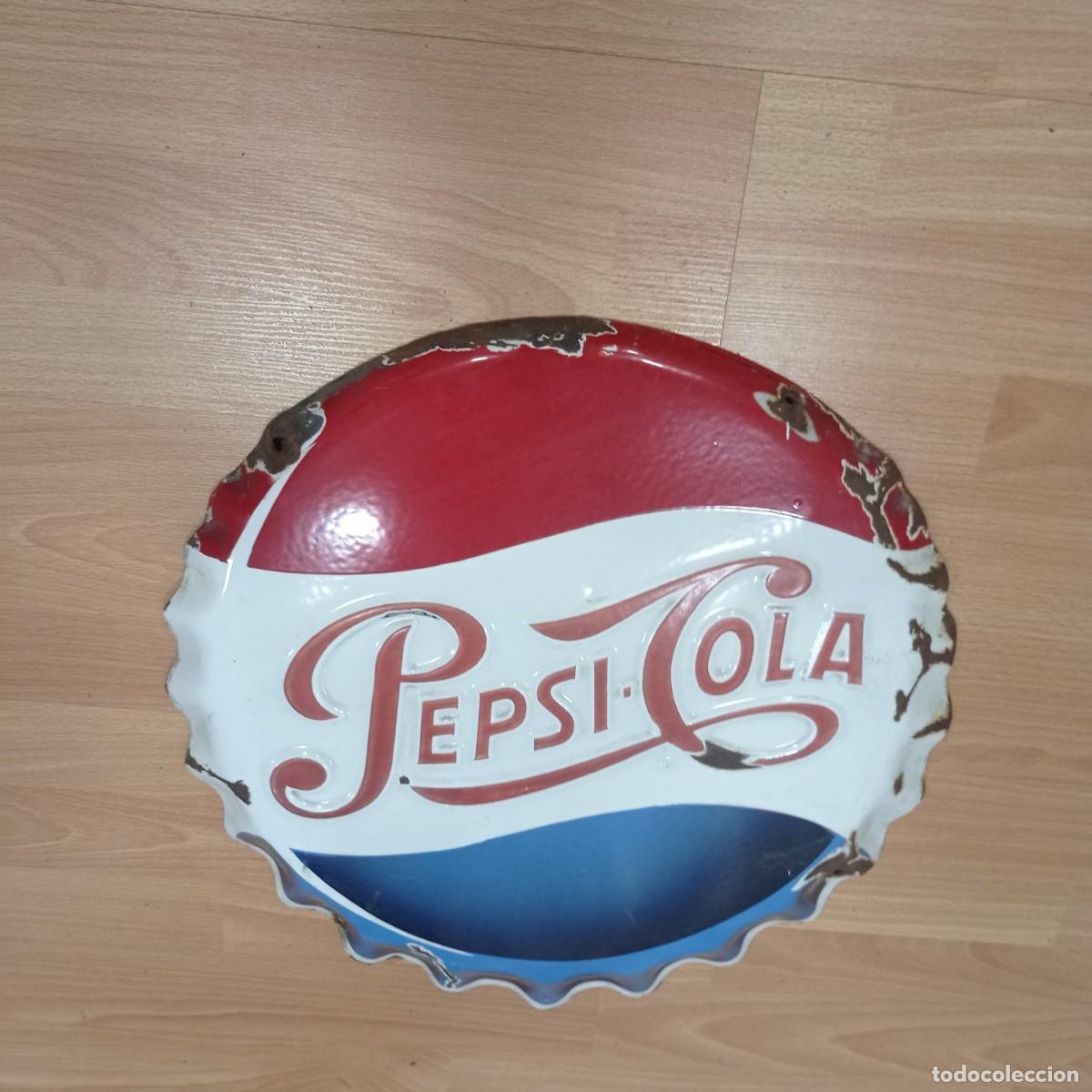 Carteles: Chapa de Pepsi cola antigua - Foto 2