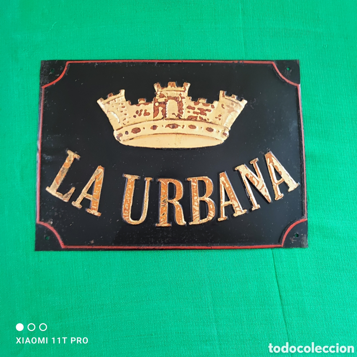 Carteles: Chapa de seguros la Urbana ( Republica )