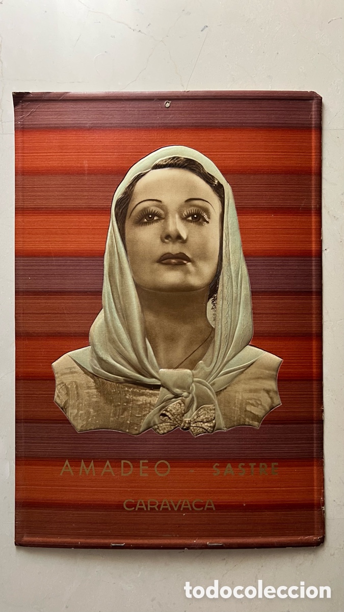 Carteles: ANTIGUO CARTEL CARTON AMADEO SASTRE CARAVACA ( MURCIA ) A&Ntilde;OS 30
