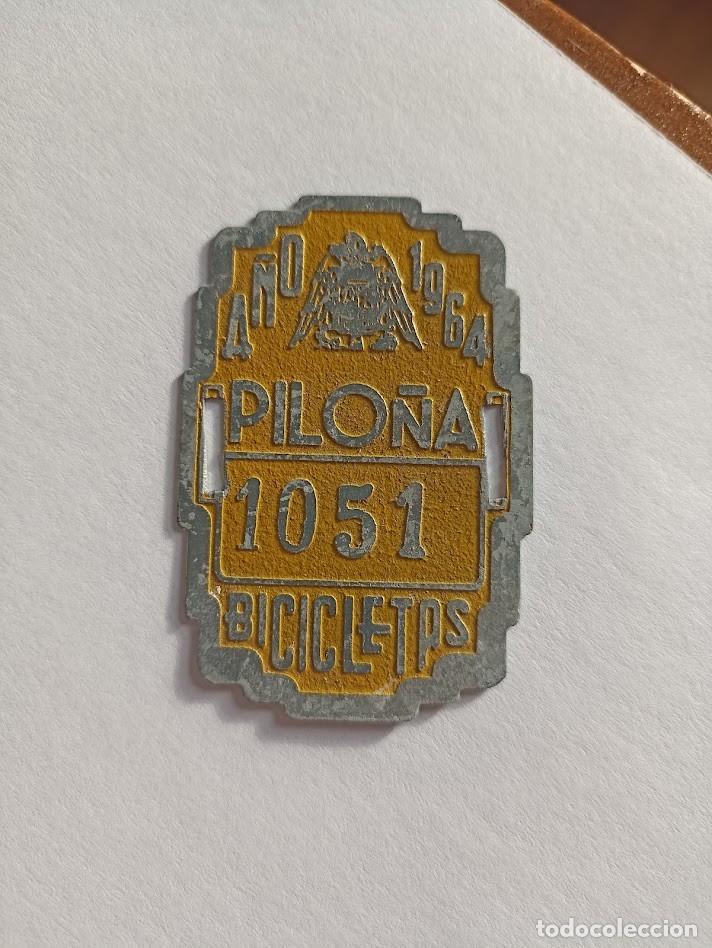 Carteles: chapa matricula bicicleta pilo&ntilde;a asturias a&ntilde;o 1964