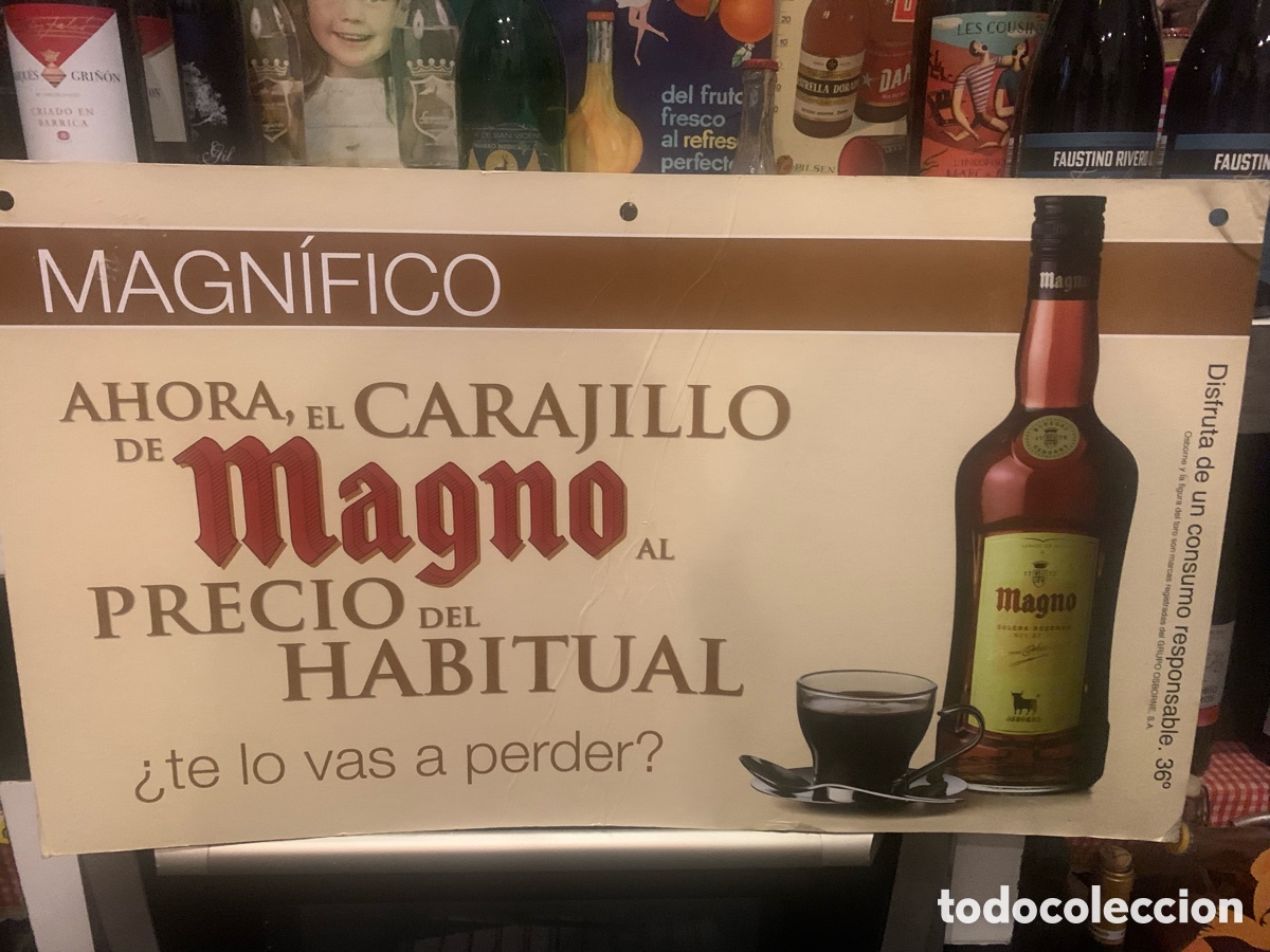 Carteles: GRAN CARTEL DE CART&Oacute;N DE CARAJILLO MAGNO. A&Ntilde;OS 70/80.