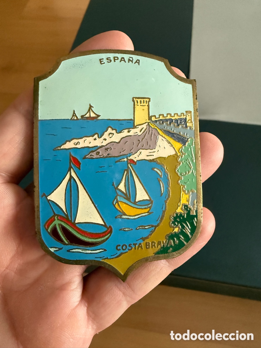 Carteles: PLACA ESMALTADA. COSTA BRAVA. 8x6 cm - Foto 1