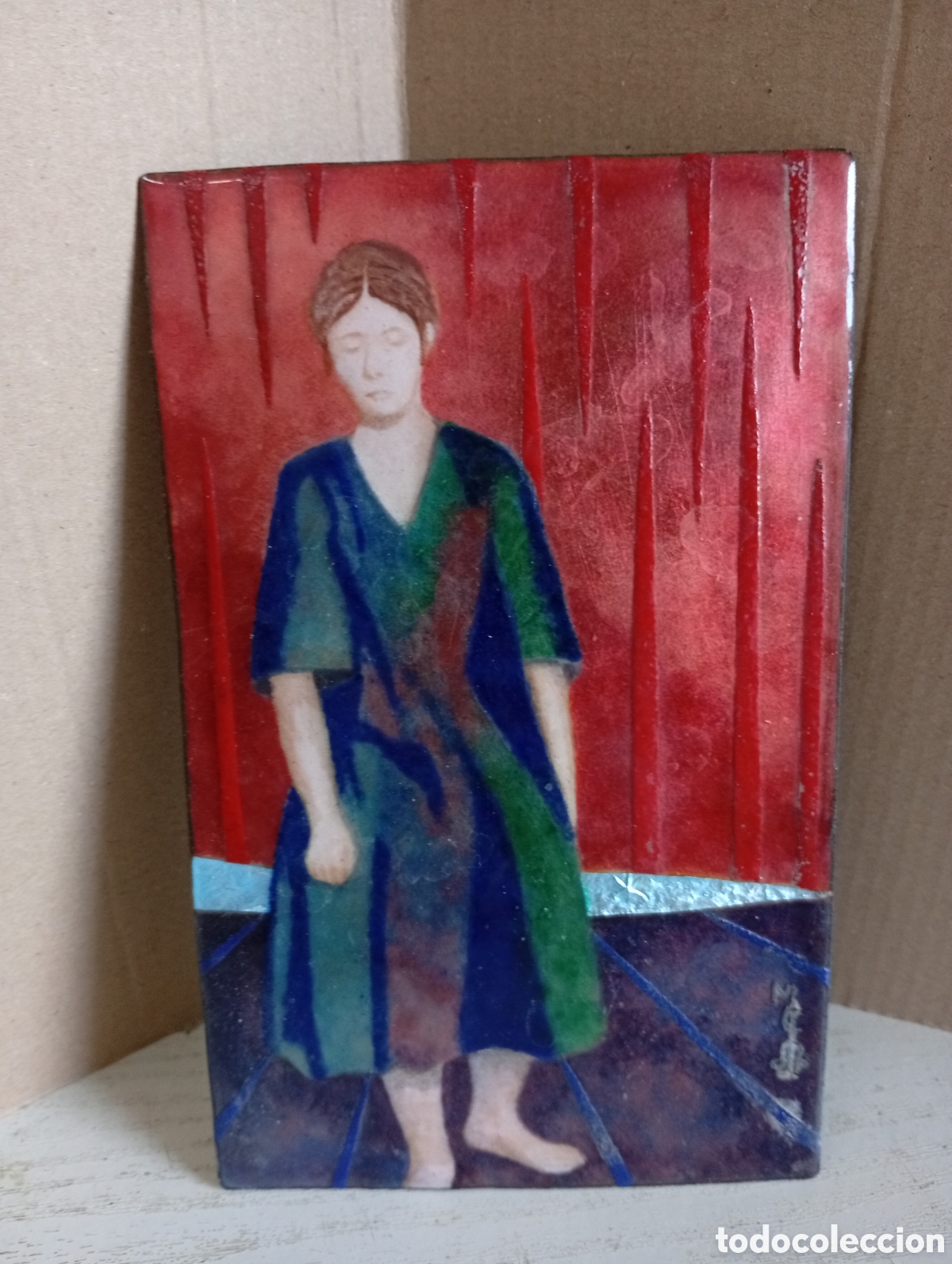Carteles: Placa de cobre con esmalte - Foto 1