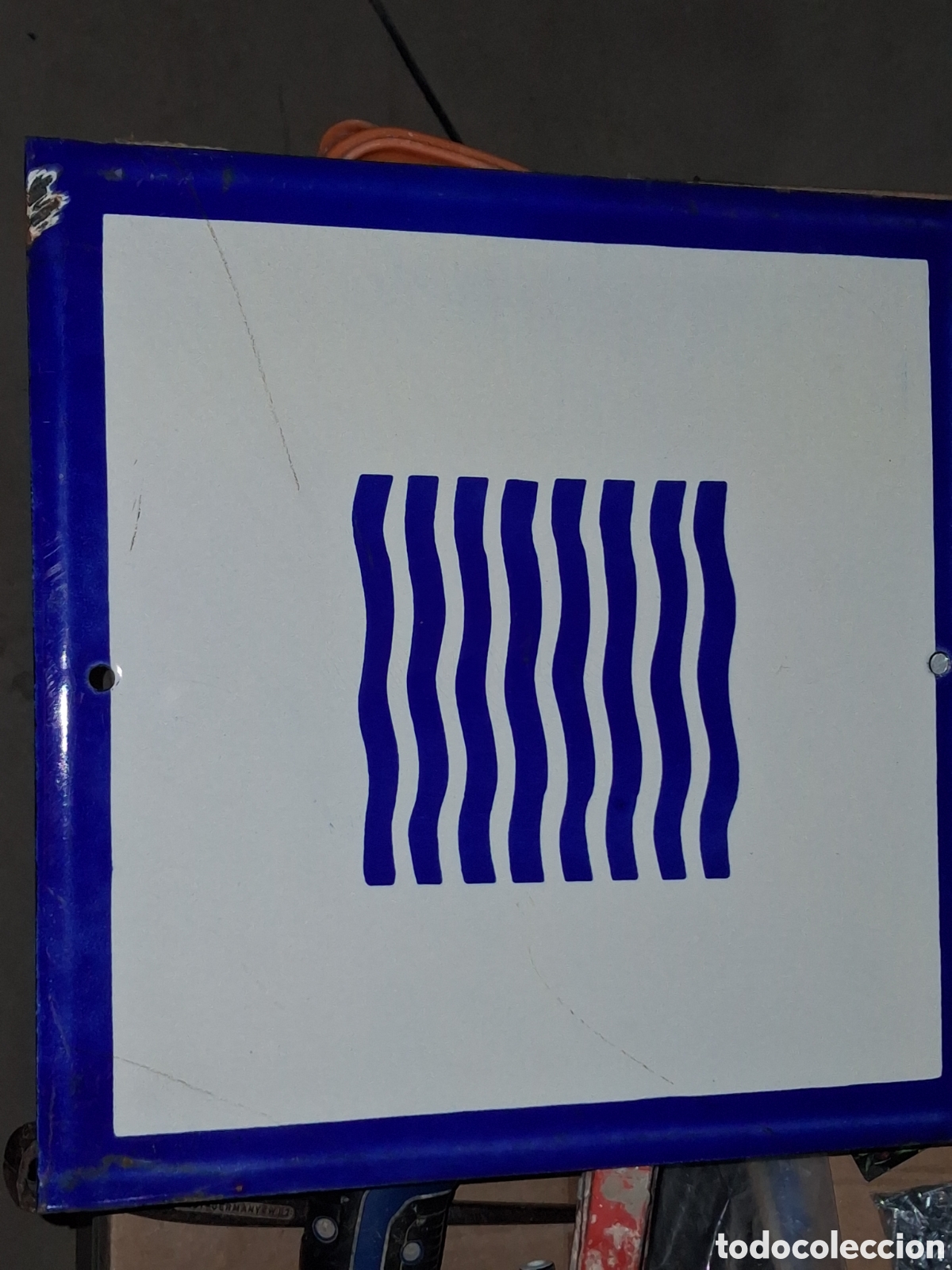 Carteles: Placa esmaltada piscina/agua - Foto 1