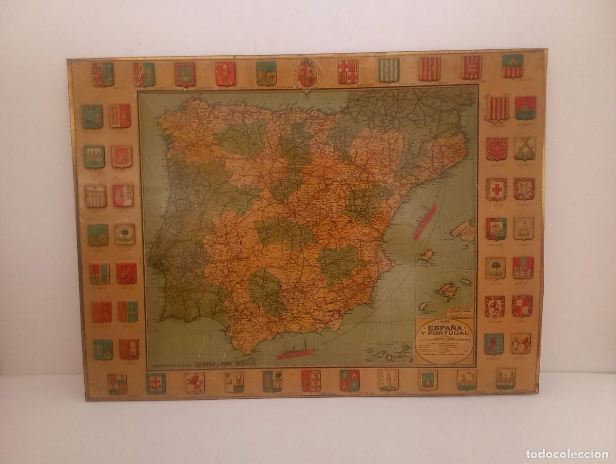 Carteles: PRECIOSA CHAPA DE ESPA&Ntilde;A EN METAL CASI 100 A&Ntilde;OS MUY DECORATIVA