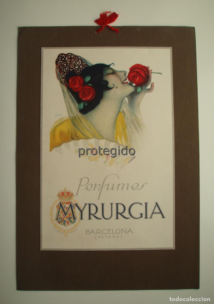 Carteles: BARCELONA. PRINCIPIOS DEL SIGLO XX. CARTEL. PERFUMES MYRURGIA.