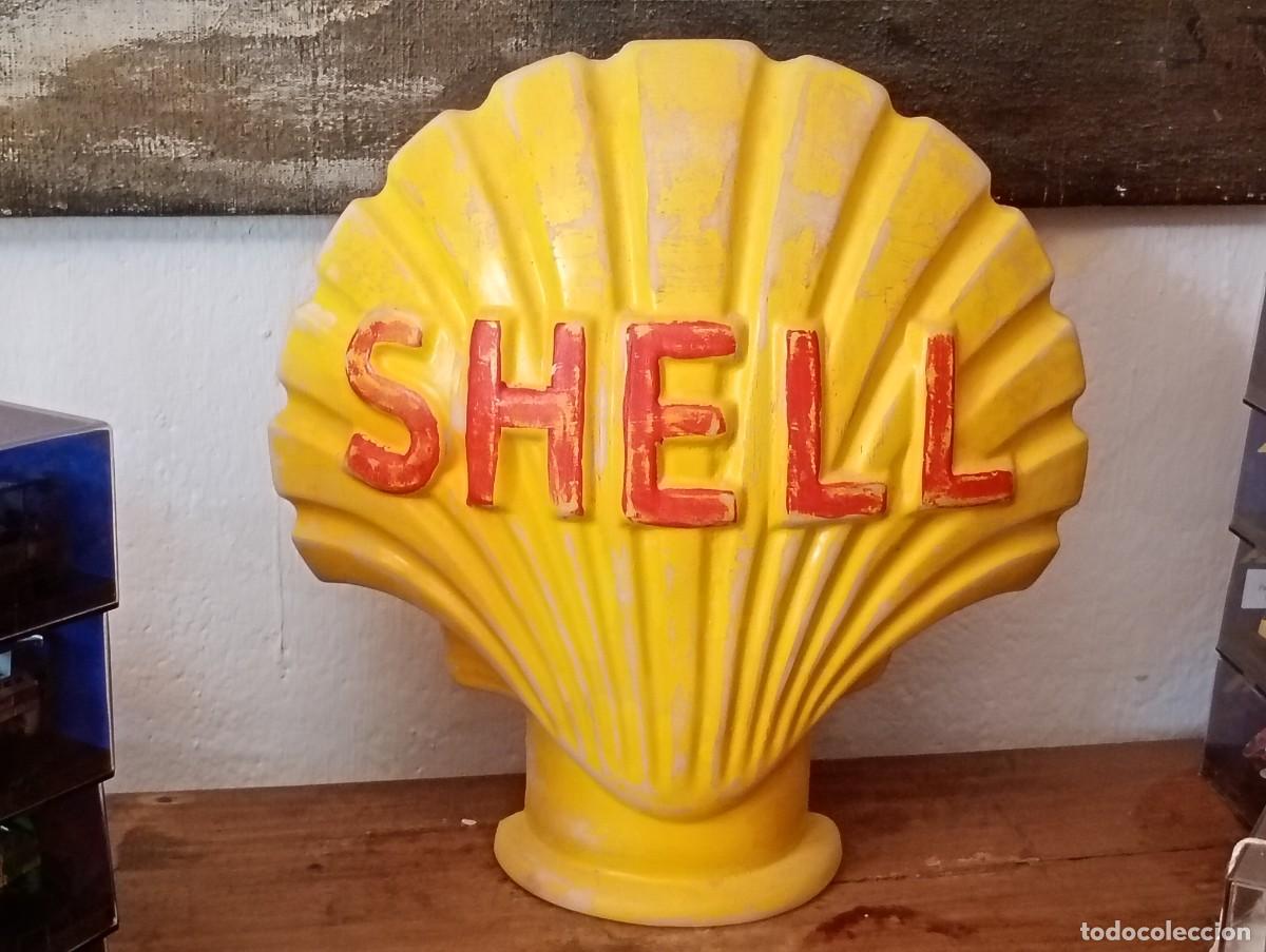 Carteles: SHELL. Concha publicitaria. Escayola. - Foto 2